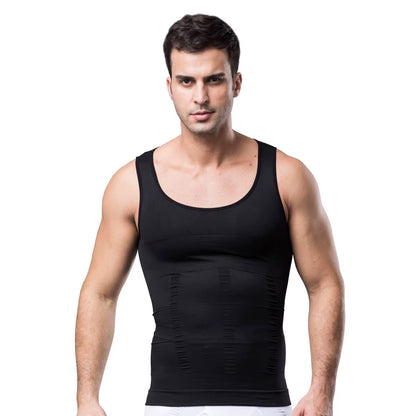 Compression Tank Tops Men Seamless Slimming Undershirt Shapewear for Tummy Control Body Shaper